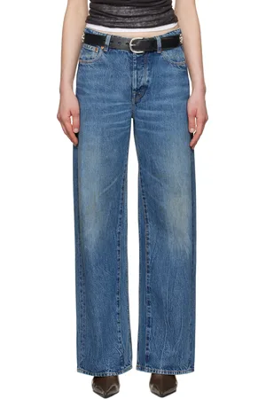 OUR LEGACY Blue Treble Cut Jeans