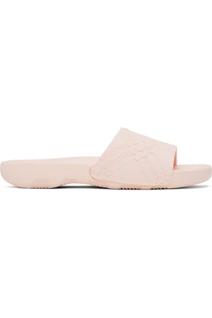 Burberry Pink Embossed Check Dive Slides