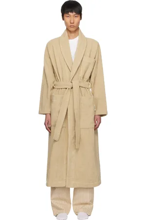 Tekla Beige Terry Classic Bathrobe