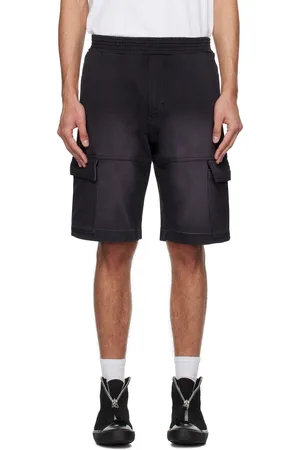 1017 ALYX 9SM Black Garment Dye Cargo Shorts
