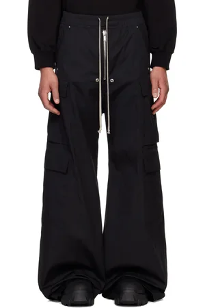 Rick Owens Black Hollywood Cargobela Cargo Pants