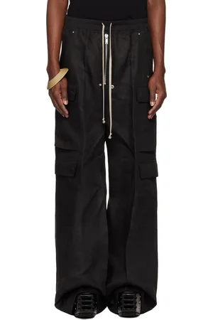 Rick Owens Black Hollywood Cargobela Cargo Pants