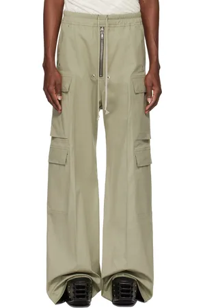 Rick Owens Green Hollywood Cargobela Cargo Pants