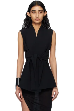 Rick Owens Black Hollywood SL Strutter Blouse