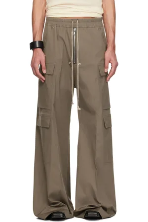 Rick Owens Gray Hollywood Cargobelas Cargo Pants