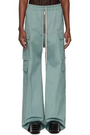 Rick Owens Blue Hollywood Cargobela Cargo Pants