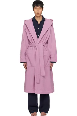 Tekla Pink Terry Classic Bathrobe