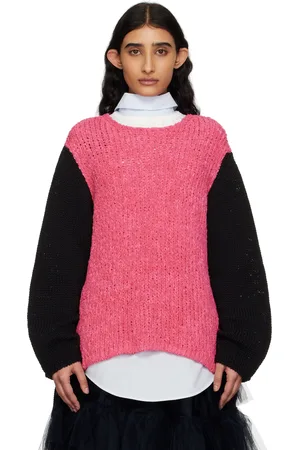 Comme des Garçons Black & Pink Crewneck Sweater