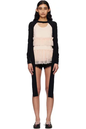 Simone Rocha Cropped Cut-Out Cardigan