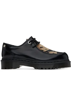 Dr. Martens Black Zeffir 3I Bex Buttero Hair On Derbys