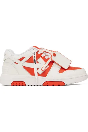 OFF-WHITE Orange & White Out Of Office Sneakers