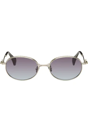 Vivienne Westwood Silver Hardware Orb Oval Sunglasses