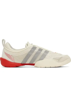 Y-3 Off-White & Red Regu Sneakers