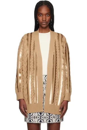 Max Mara Tan Mirco Cardigan