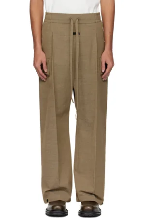 FEAR OF GOD Gray Wide Leg Cargo Pants
