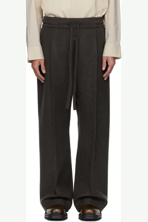 FEAR OF GOD Gray Drawstring Wide Leg Trousers