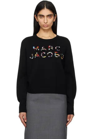 Marc Jacobs Black Gem Knit Logo Sweater