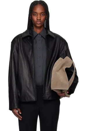 FEAR OF GOD Black Rider Leather Jacket