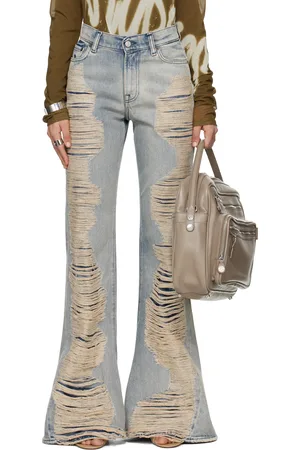 Acne Studios Blue Regular Bootcut Fit Jeans