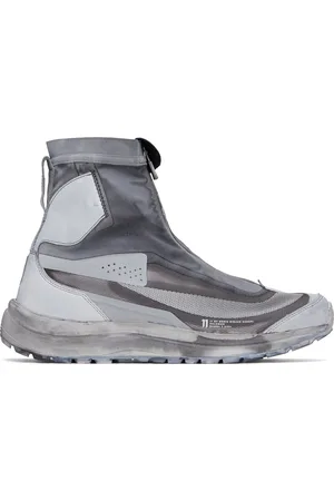 11 BY BORIS BIDJAN SABERI Gray Salomon Edition Bamba 2 High Sneakers