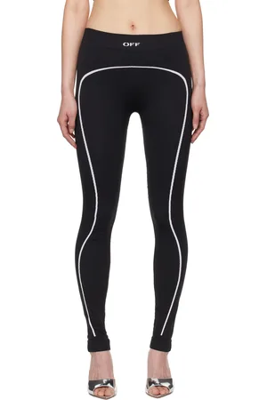 OFF-WHITE Black Stamp Seamless Sport Leggings