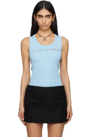 Marc Jacobs Blue Sequin Daisy Tank Top