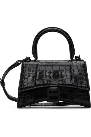Balenciaga Black XS Hourglass Top Handle Bag