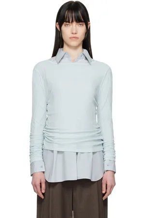 AMOMENTO Blue Round T-shirt