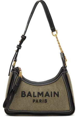 Balmain Khaki B-Army Bag