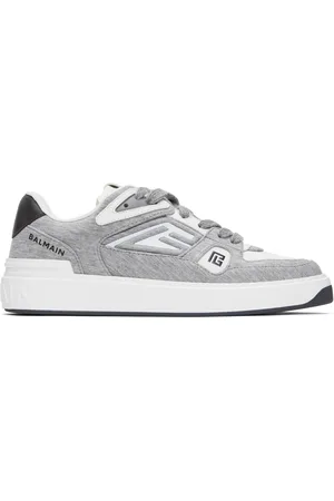 Balmain Gray B-Court Skate Sneakers