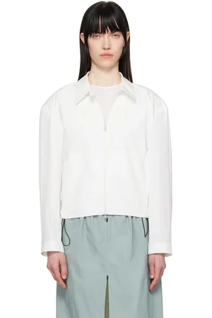AMOMENTO Cropped Zip-Up Jacket