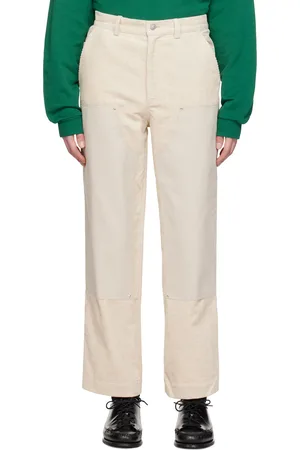 Drôle de Monsieur Beige Paneled Trousers
