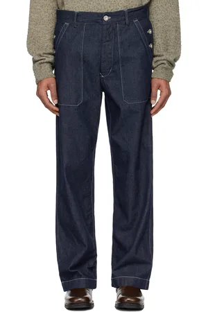 C.P. Company Blue 3/1 Loose Jeans