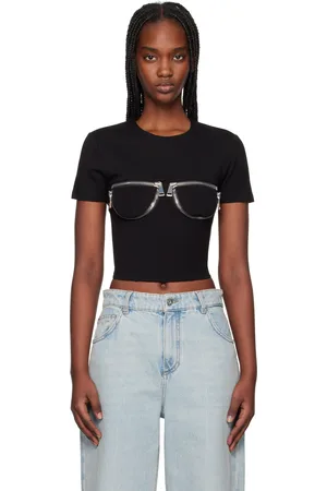 AREA Zipper Bustier Cup T-Shirt