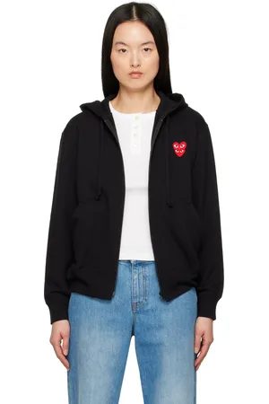 Comme des Garçons Black Layered Heart Hoodie