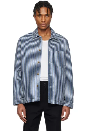 A.P.C. Navy & Off-White Raphael Denim Jacket