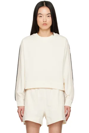 Moncler Off-White Striped Trim Sweatshirt