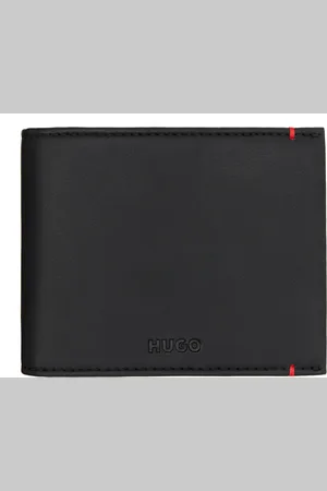HUGO BOSS Black Faux-Leather Wallet