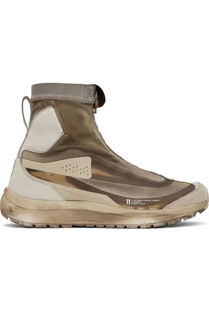 11 BY BORIS BIDJAN SABERI Brown Salomon Edition Bamba 2 High V2 Sneakers