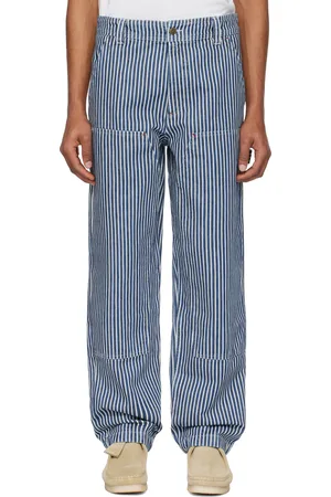 A.P.C. Navy & Off-White Gustav Jeans