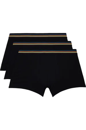 Paul Smith Three-Pack Black Artist Stripe Boxer Briefs
