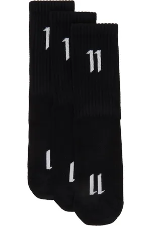 11 BY BORIS BIDJAN SABERI Three-Pack 11 Logo Socks