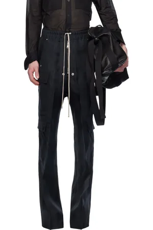 Rick Owens Black Hollywood Cargobelas Cargo Pants