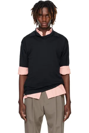 Auralee Product Dyed Wool Knit Polo