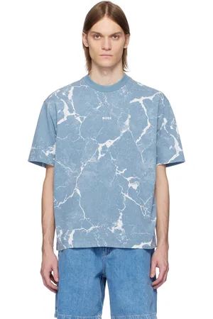 HUGO BOSS Blue All-Over Print T-shirt