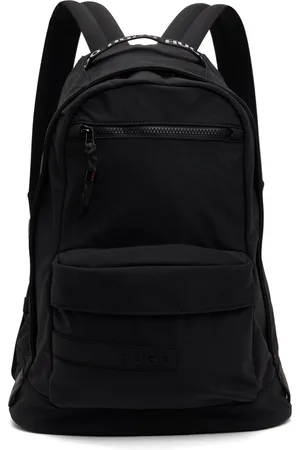 HUGO BOSS Black Recycled Nylon Canvas Backpack