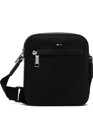 HUGO BOSS Black Emed Faux-Leather Bag