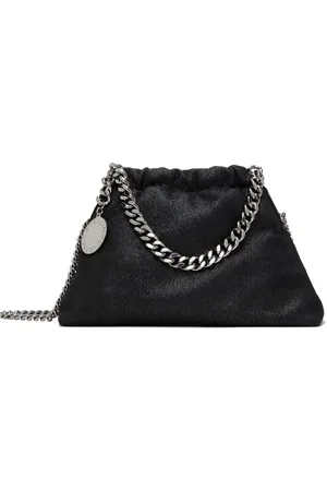 Stella McCartney Black Falabella Drawstring Crossbody Bag