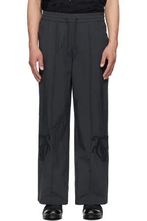 HAN Kjøbenhavn Black Straight-Leg Track Pants