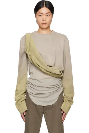 Rick Owens Moncler + Taupe & Green Subhuman Sweatshirt